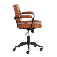 Кресло ALFA иск. кожа, Brown (коричневый) - Изображение 1